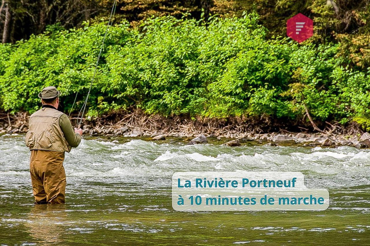 Le Blanc Bouleau De Portneuf / Private Hot Tub Villa Pont-Rouge Bagian luar foto