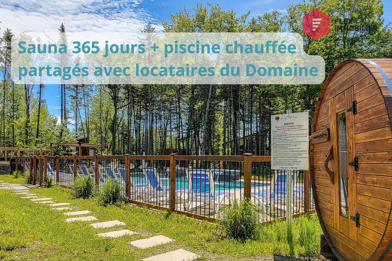 Le Blanc Bouleau De Portneuf / Private Hot Tub Villa Pont-Rouge Bagian luar foto